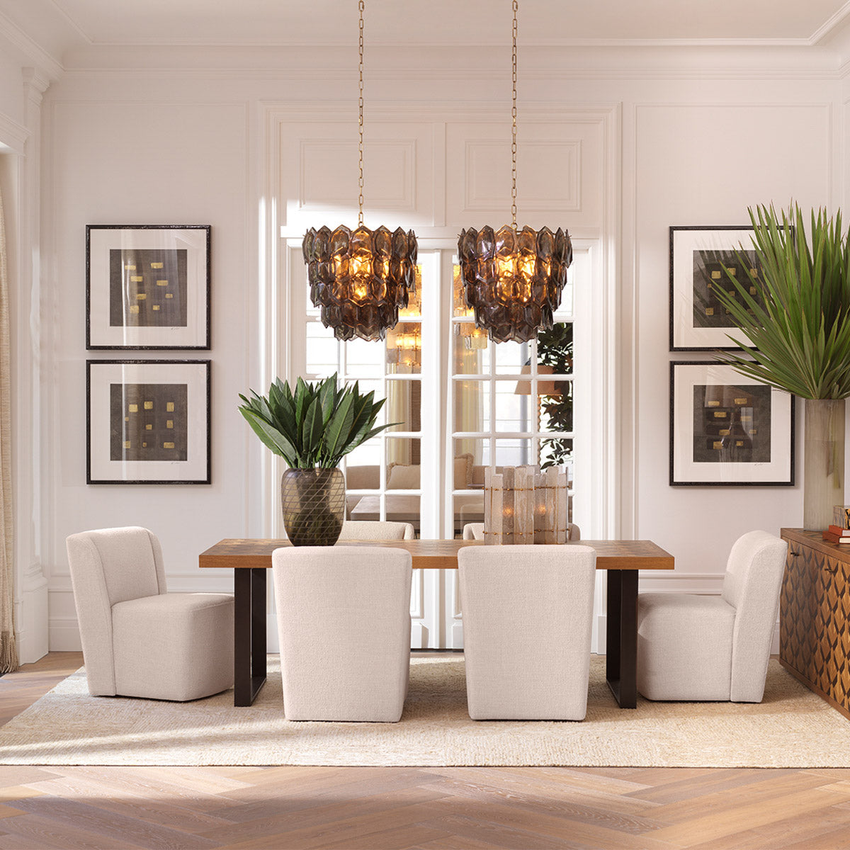 Vase Tarano L Recycled sand color glass | handblown Accessories 119310 3