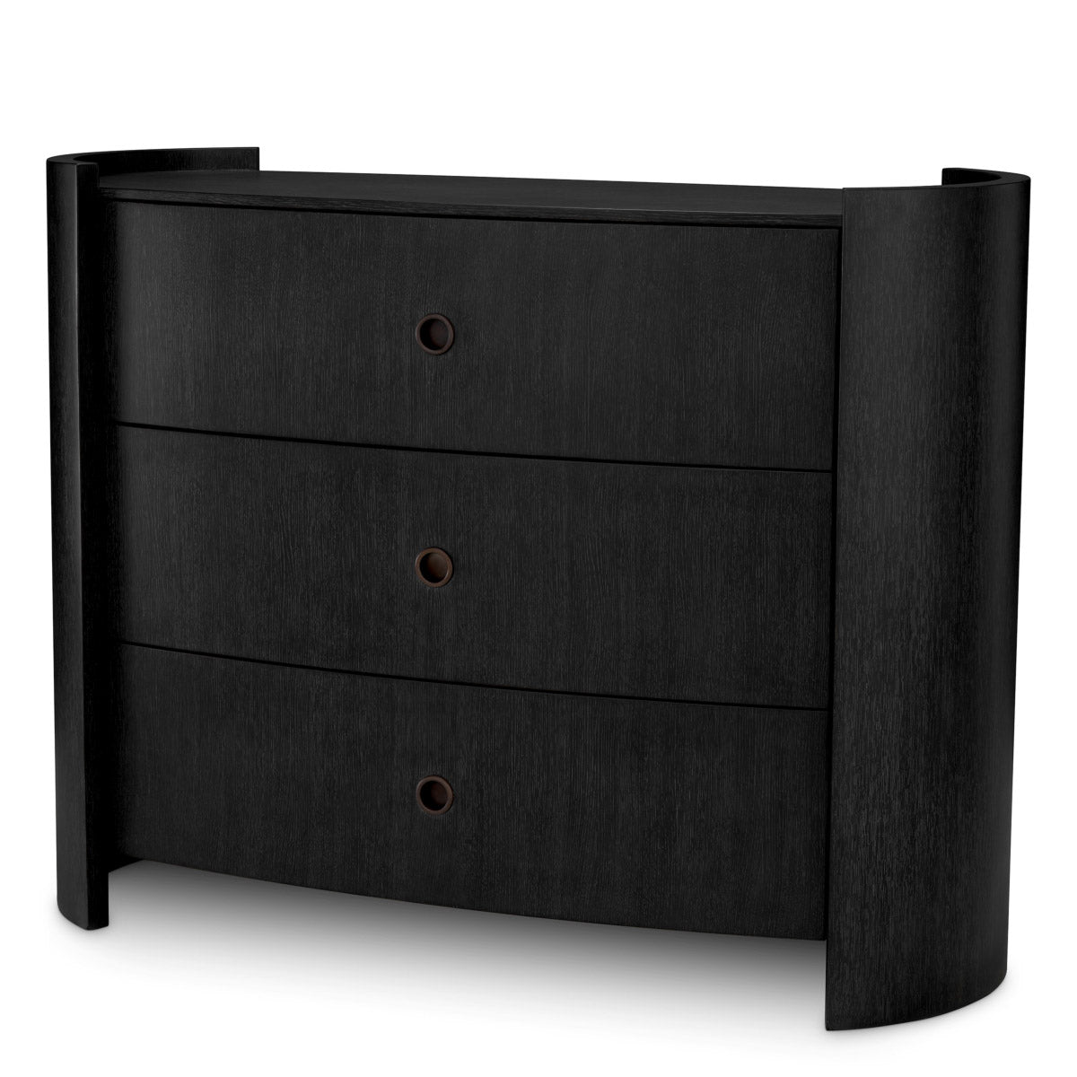 Drawer Dresser Splendora Charcoal grey oak veneer | bronze finish Cabinets 119329 2