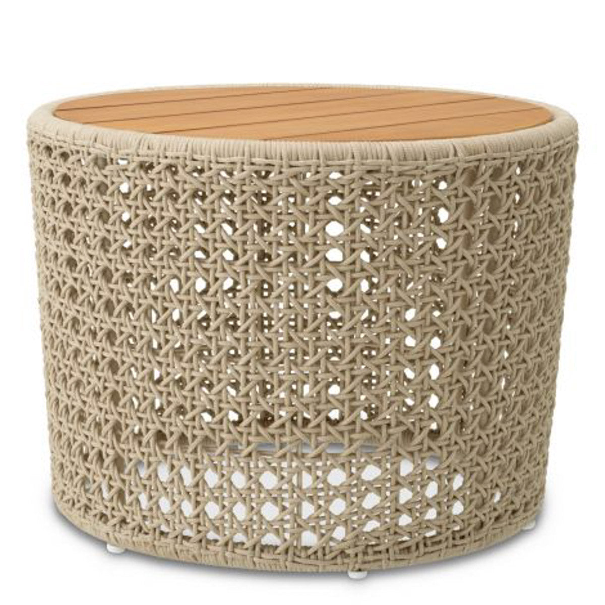 Outdoor Side Table Trinity Natural teak | cream rope Outdoor 119352 10
