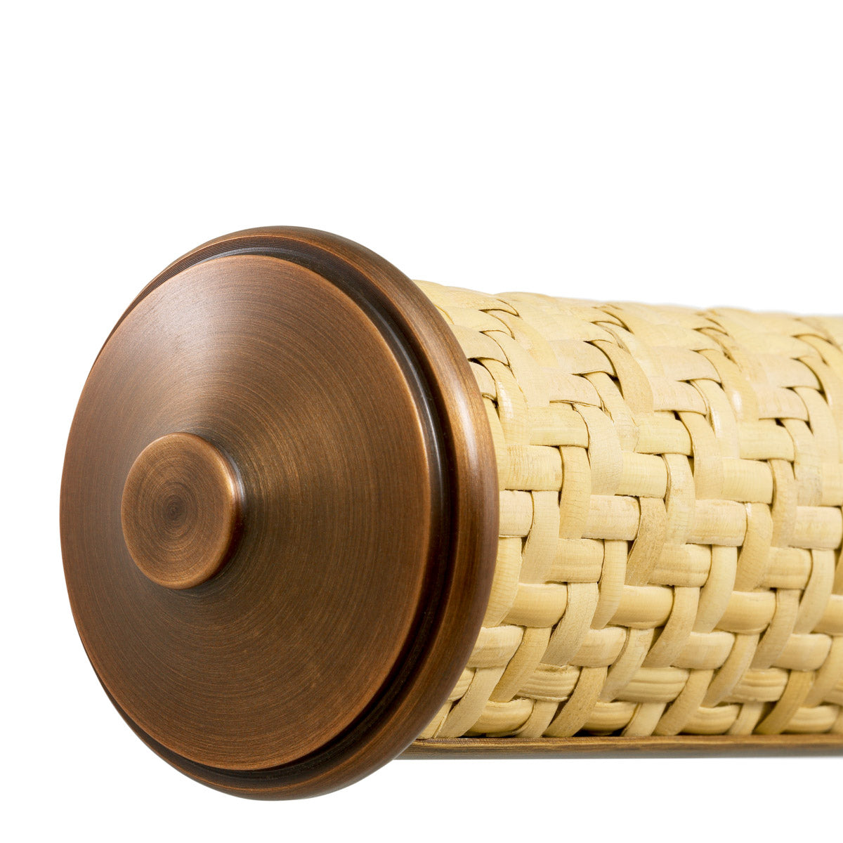 Wall Lamp Luca S Natural rattan | antique brass finish Lighting 119353UL 7