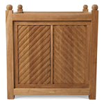 Outdoor Planter Stanmore by Eichholtz in a styled setting — Natural Teak (Image 4)