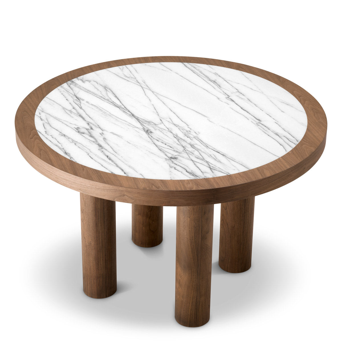 Dining Table Presedio Walnut veneer | biano lilac marble Tables 119386 3