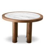 Dining Table Presedio Walnut veneer | biano lilac marble Tables 119386 4