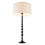 Table Lamp Arabella Piano black finish | black granite base, Including recycled linen-look shade Lighting 119451UL 4