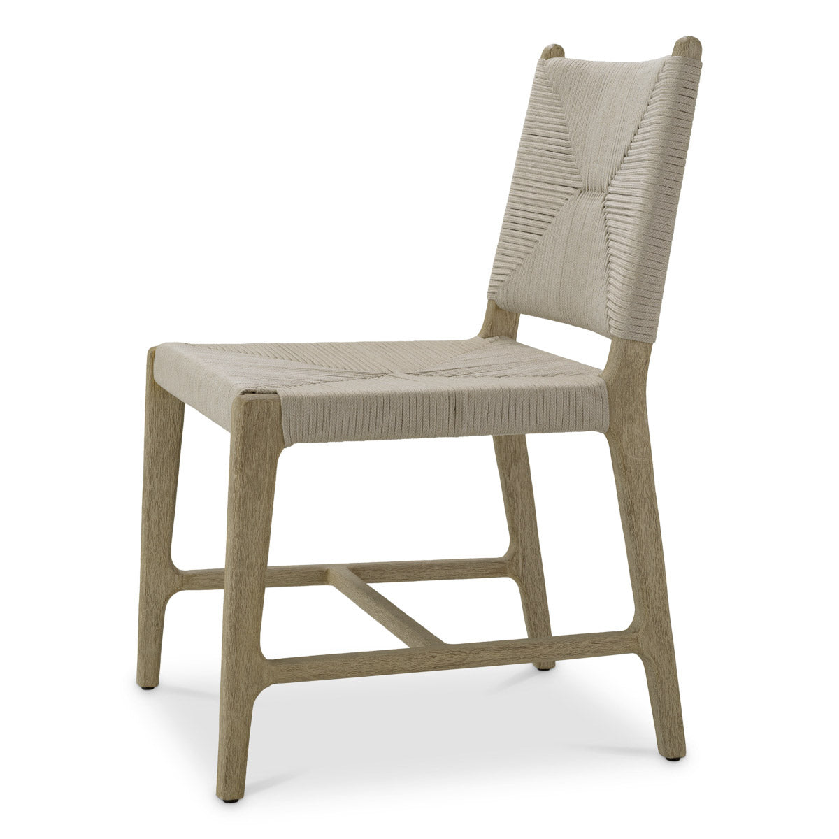 Outdoor Dining Chair Pivetti Aged teak | light grey rope Outdoor 119464 6
