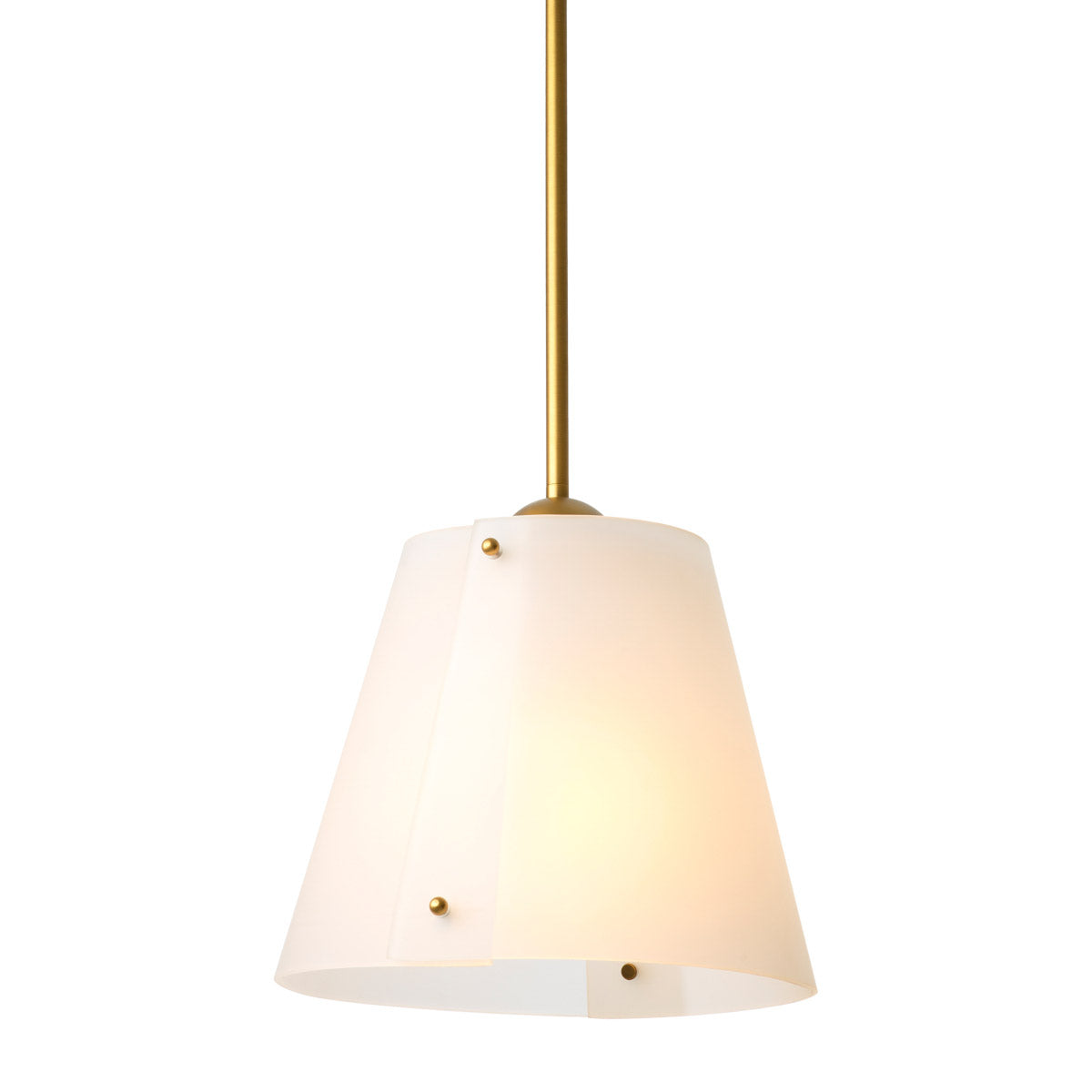 Pendant Trianon Antique brass finish | white glass Lighting 119493UL 2