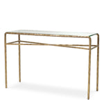 Console Table Xandria Vintage brass finish | clear glass Tables 119545 2