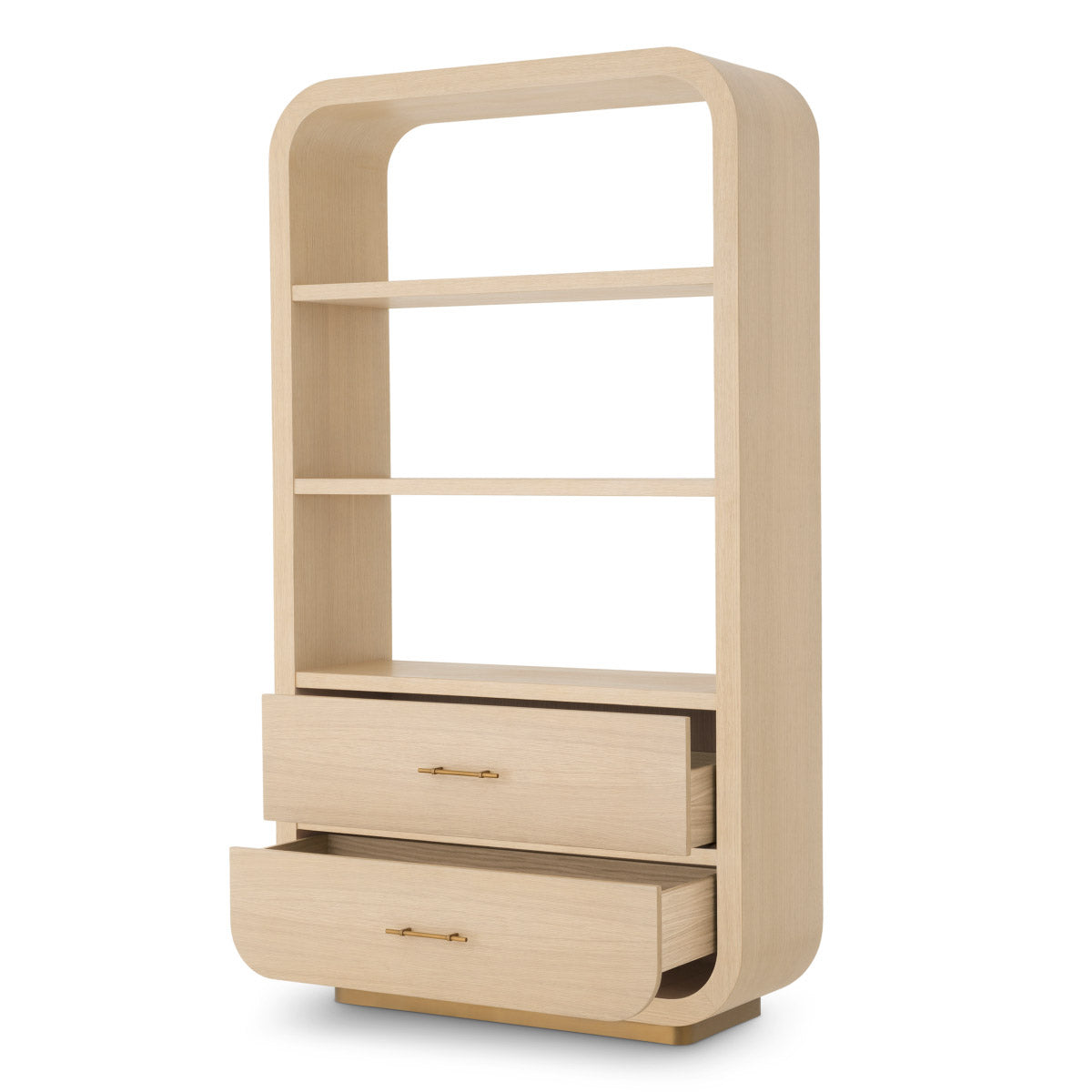 Cabinet Quinton Natural oak veneer | brass finish Cabinets 119550 3