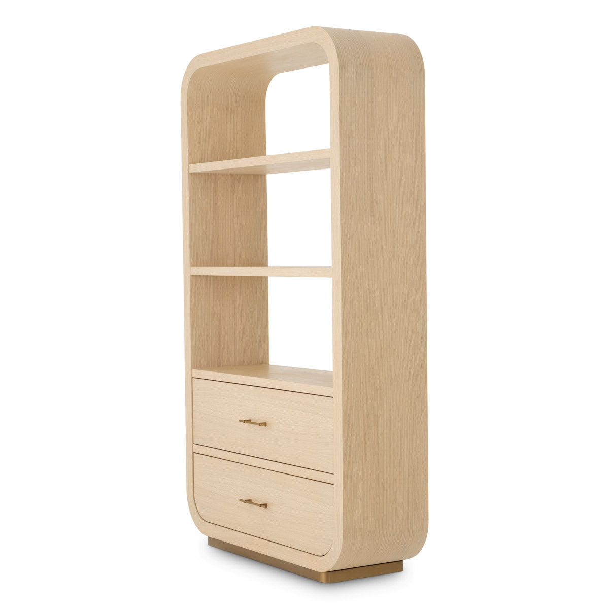 Cabinet Quinton Natural oak veneer | brass finish Cabinets 119550 5