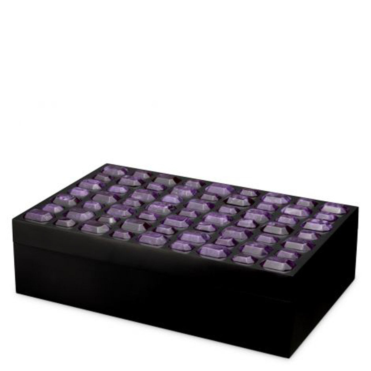 Box Lucida L Black finish | faux amethyst Accessories 119597 6