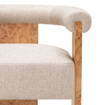 Dining Chair Percy Light brown mappa burl veneer | loki natural 58% polyester | 42% olefin Chairs & Sofas 119622 8
