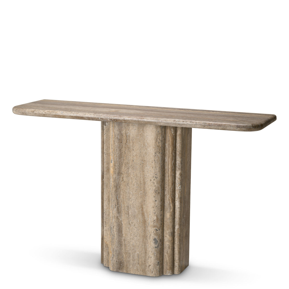 Console Table Norrington Silver travertine, Travertine is a natural material, each piece differs in color and texture Tables 119636 2