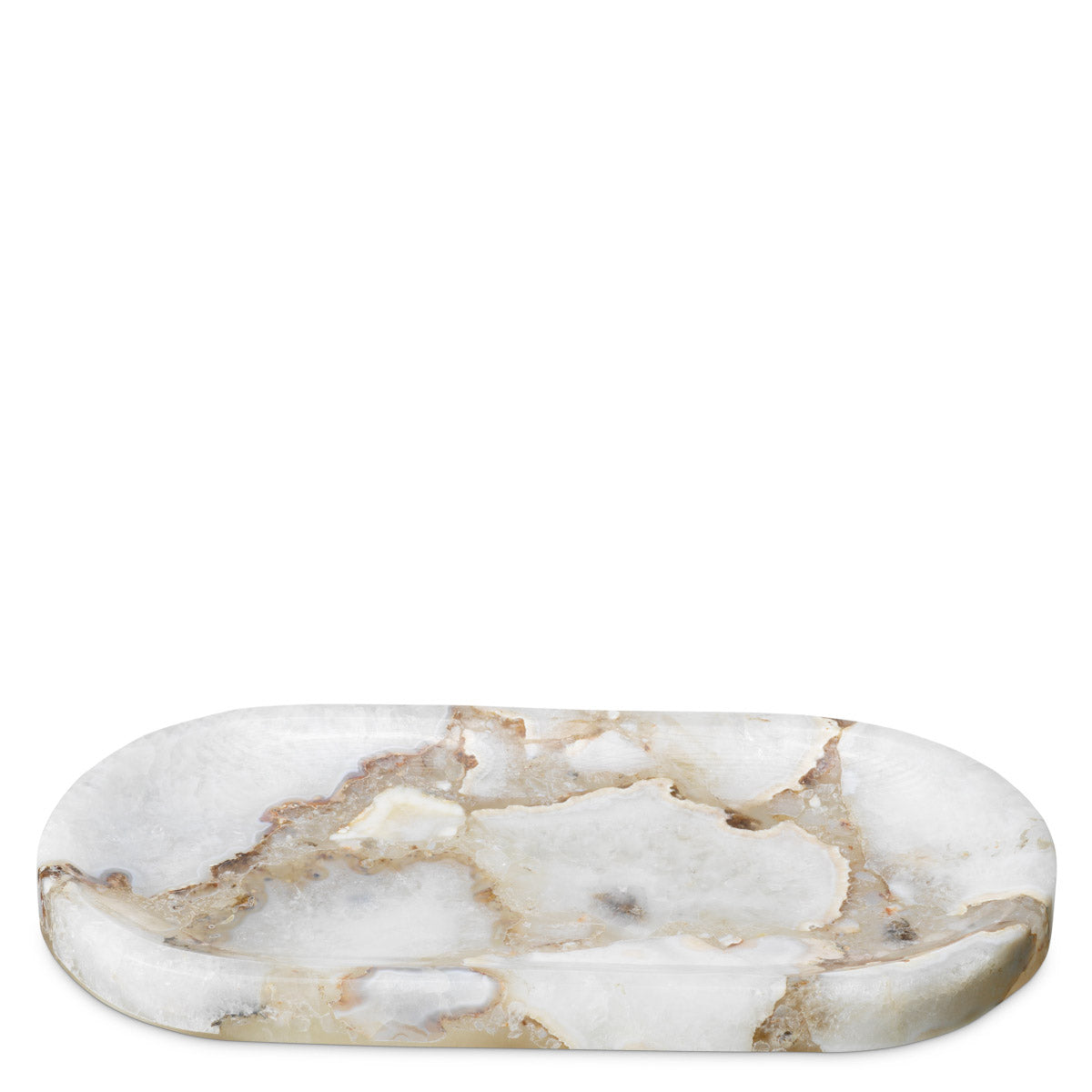 Tray Sonora Oval Agate stone, Each piece is unique and differs in color and texture Accessories 119661 4
