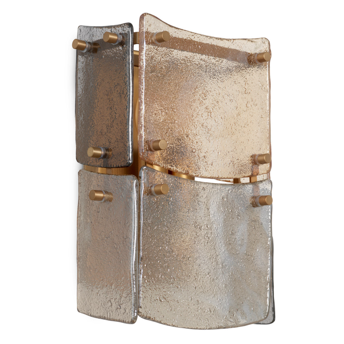 Wall Lamp Laurent Antique brass finish | handmade glass Lighting 119665UL 4