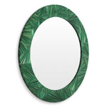Eichholtz Mirror Cassara — Straw Marquetry Green hero image (Image 1)
