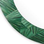 Mirror Cassara by Eichholtz in a styled setting — Straw Marquetry Green (Image 4)