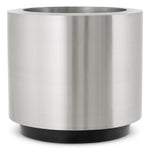 Planter Jasper round S Brushed steel finish | black base Accessories 119713 2