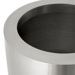 Planter Jasper round S Brushed steel finish | black base Accessories 119713 5