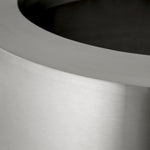 Planter Jasper round S Brushed steel finish | black base Accessories 119713 7