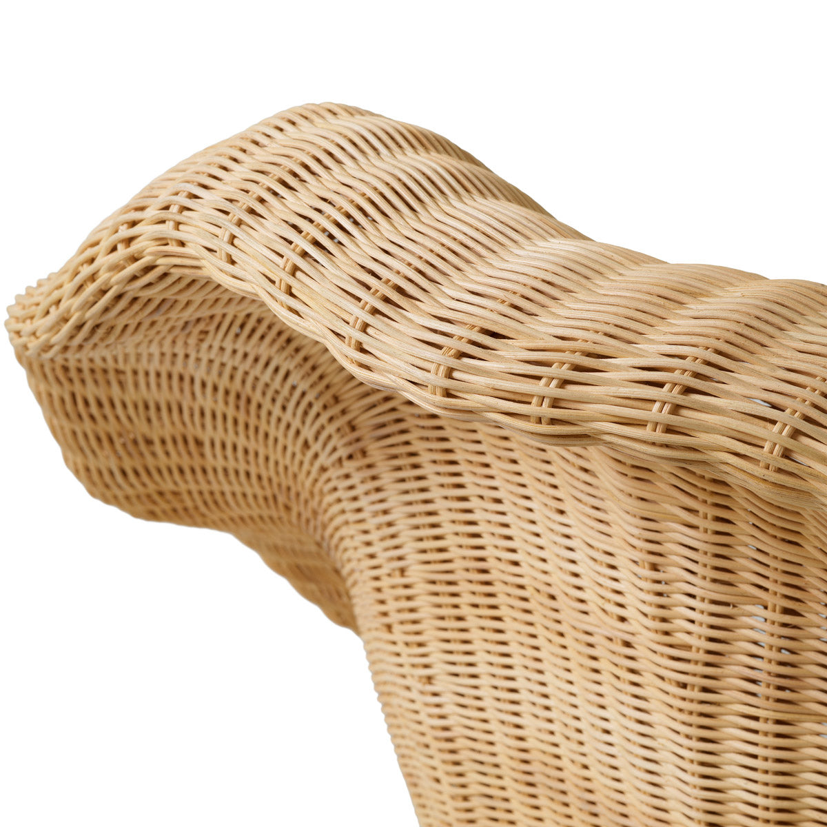 Alternate perspective of Lounge Chair Somerly — Natural Rattan, Sentier Cream finish (Image 6)