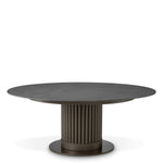 Outdoor Coffee Table Volterra Round Bronze finish | grey ceramic top Outdoor 119756 5