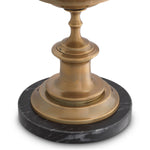 Candle Holder Brampton by Eichholtz in a styled setting — Vintage Brass (Image 4)