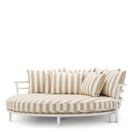 Outdoor Bed Laguno Matte white finish | florent beige 100% solution-dyed acrylic Outdoor 119805 13