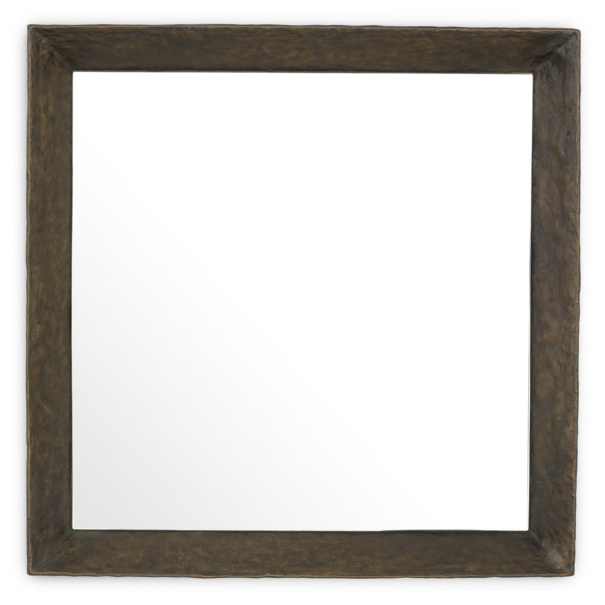 Mirror Othello square by Eichholtz in a styled setting — Hammered Bronze (Image 4)