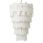 Chandelier Greyson XL Antique brass finish | alabaster, Alabaster is a natural material, each piece differs in color, opacity and veining 119867UL 4