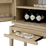 Bar Cabinet Borchard Washed oak veneer | woven rattan | bronze finish Cabinets 119876 5