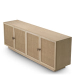 Dresser Borchard Washed oak veneer | woven rattan | bronze finish Cabinets 119878 6