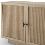Dresser Borchard Washed oak veneer | woven rattan | bronze finish Cabinets 119878 9