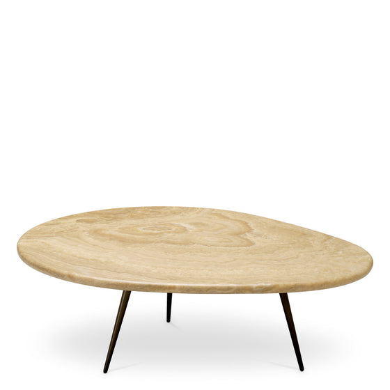 Coffee Table Portofino S Onyx | black legs, Onyx is a natural material. Each piece differs in color variations and veining Tables 119886 2