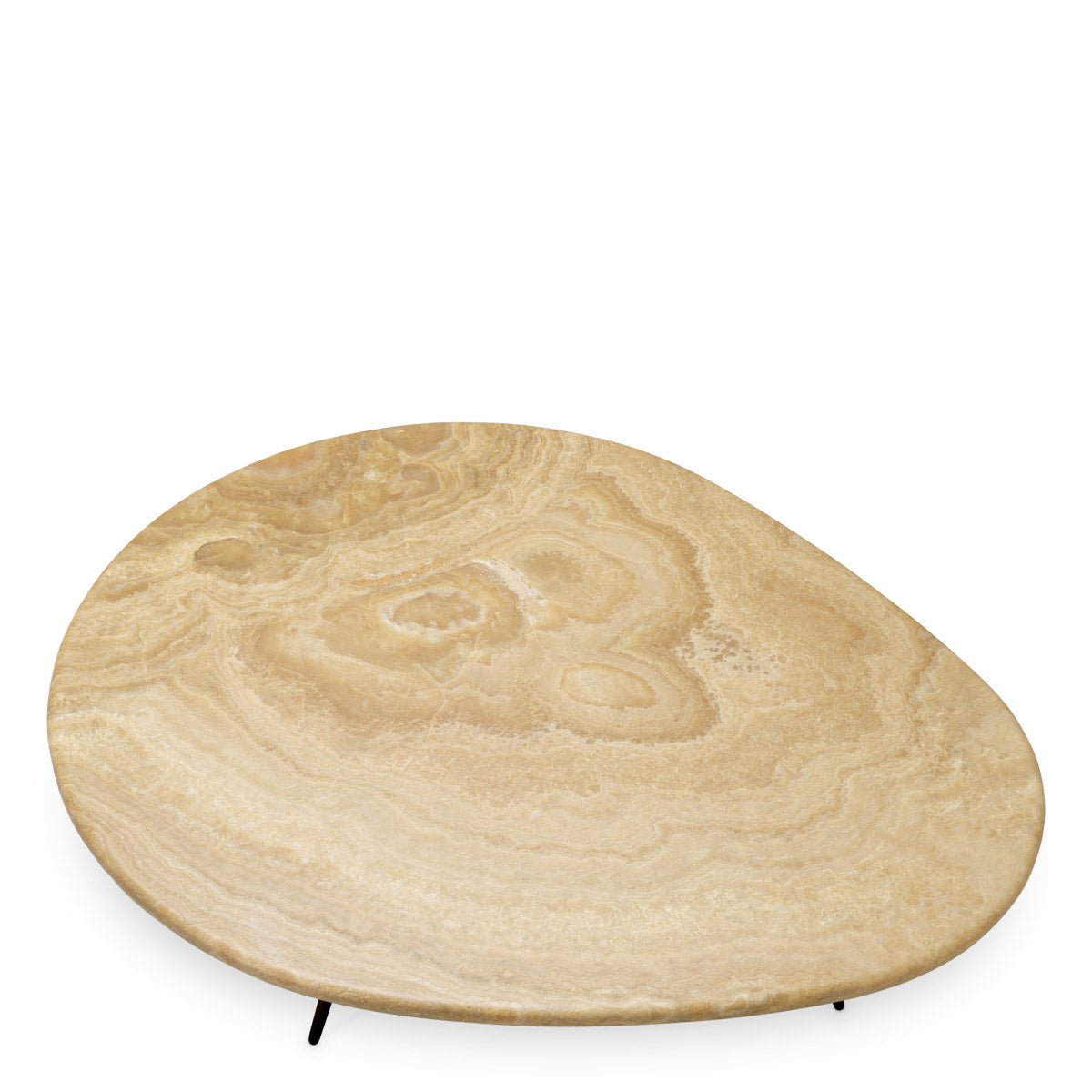 Coffee Table Portofino S Onyx | black legs, Onyx is a natural material. Each piece differs in color variations and veining Tables 119886 4