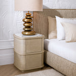 Nightstand Cabana S Washed oak veneer | bianco lilac marble Cabinets 119898 3