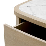 Nightstand Cabana S Washed oak veneer | bianco lilac marble Cabinets 119898 8