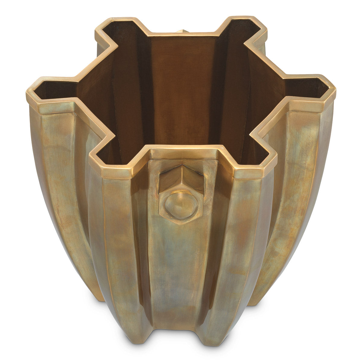 Detail shot of Wine Cooler Napoli craftsmanship — Brass accents (Image 5)