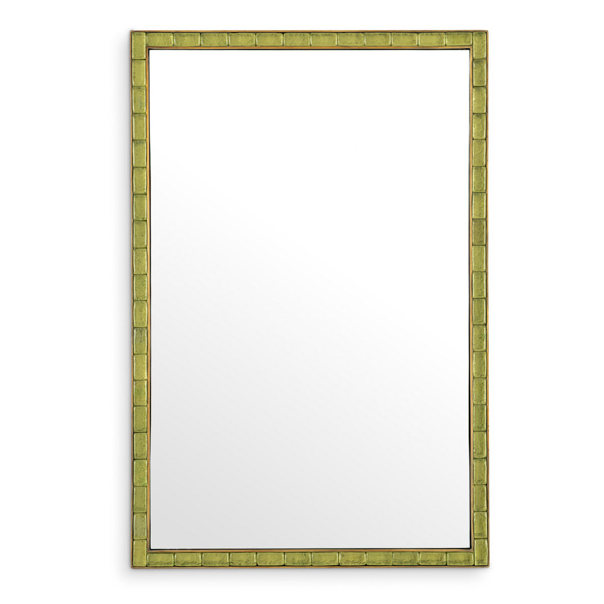 Eichholtz Mirror Torino — Vintage Brass, Handmade Glass hero image (Image 1)
