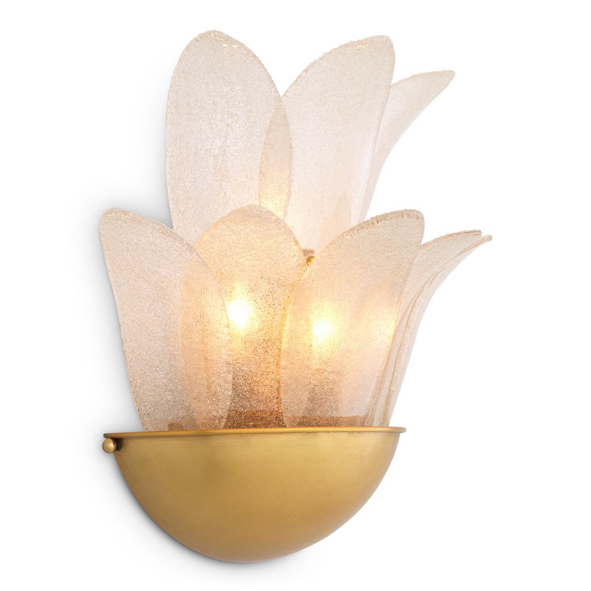 Eichholtz Wall Lamp Melrose — Antique Brass, Light Smoke Glass hero image (Image 1)