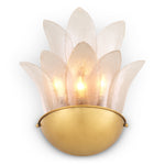 Detail shot of Wall Lamp Melrose craftsmanship — Brass, Glass accents (Image 5)