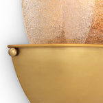 Lifestyle angle of Wall Lamp Melrose with refined Antique Brass, Light Smoke Glass tones (Image 8)