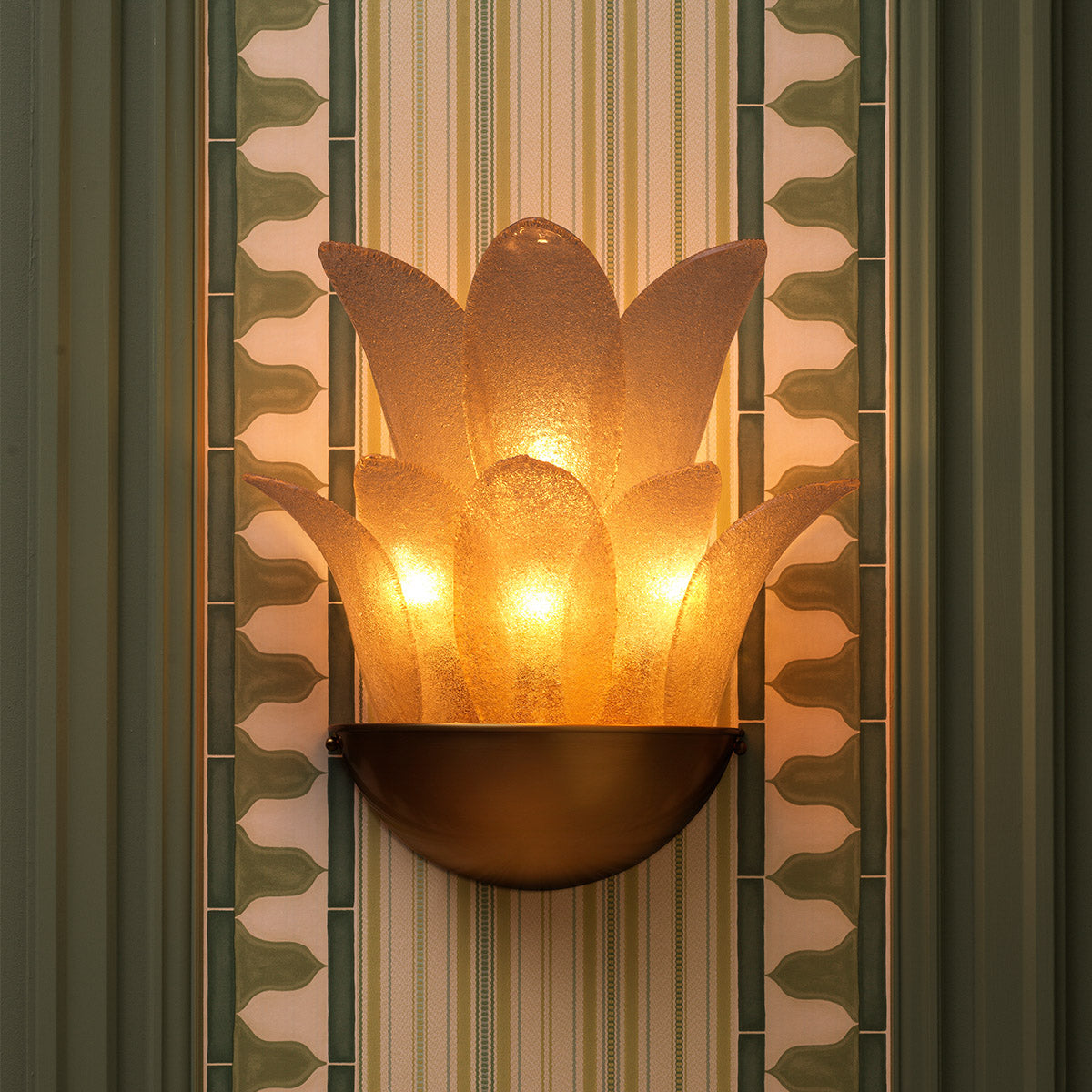 Eichholtz Wall Lamp Melrose — Antique Brass, Light Smoke Glass hero image (Image 9)