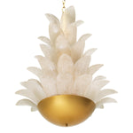 Chandelier Melrose by Eichholtz in a styled setting — Antique Brass, Light Smoke Glass (Image 4)
