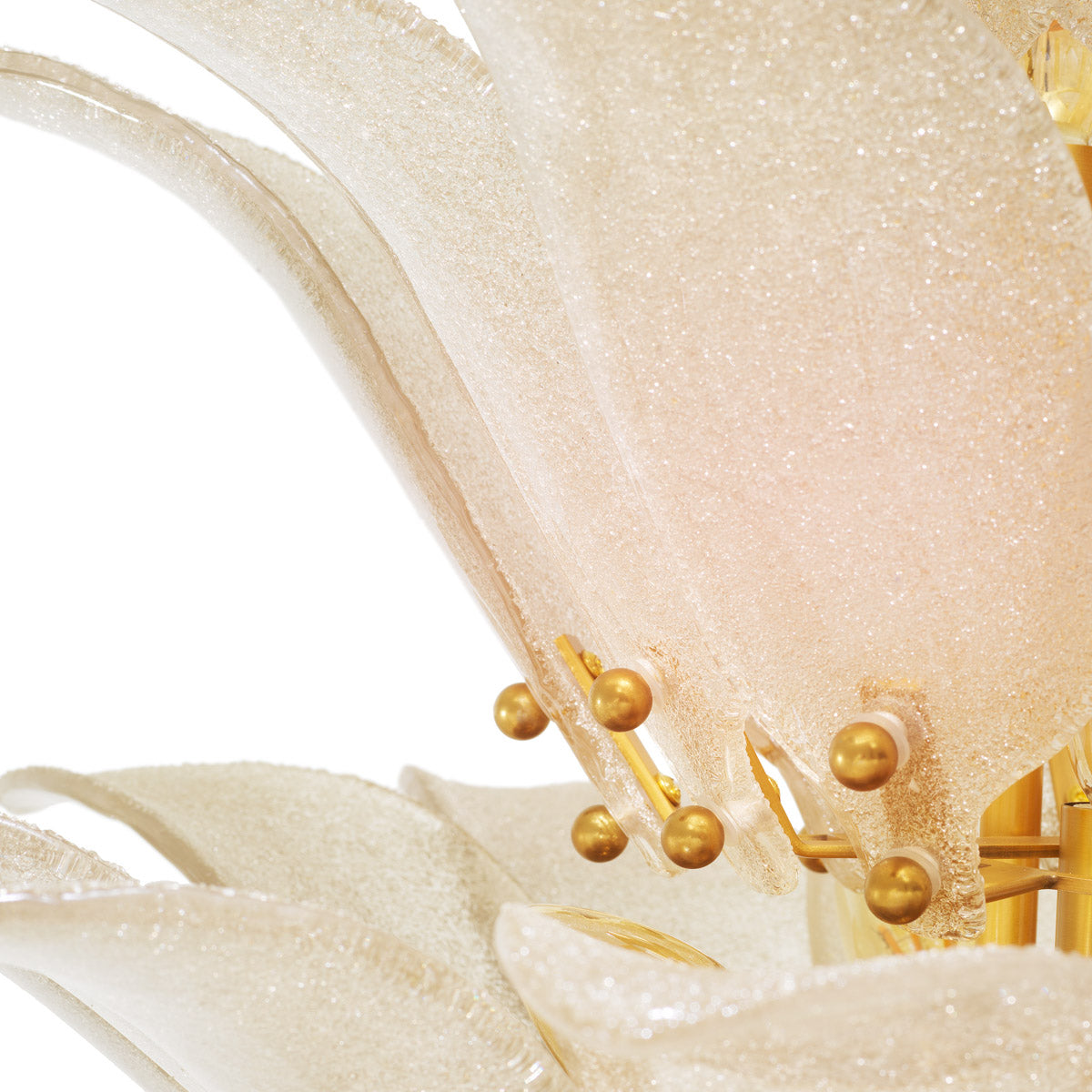 Alternate perspective of Chandelier Melrose — Antique Brass, Light Smoke Glass finish (Image 6)