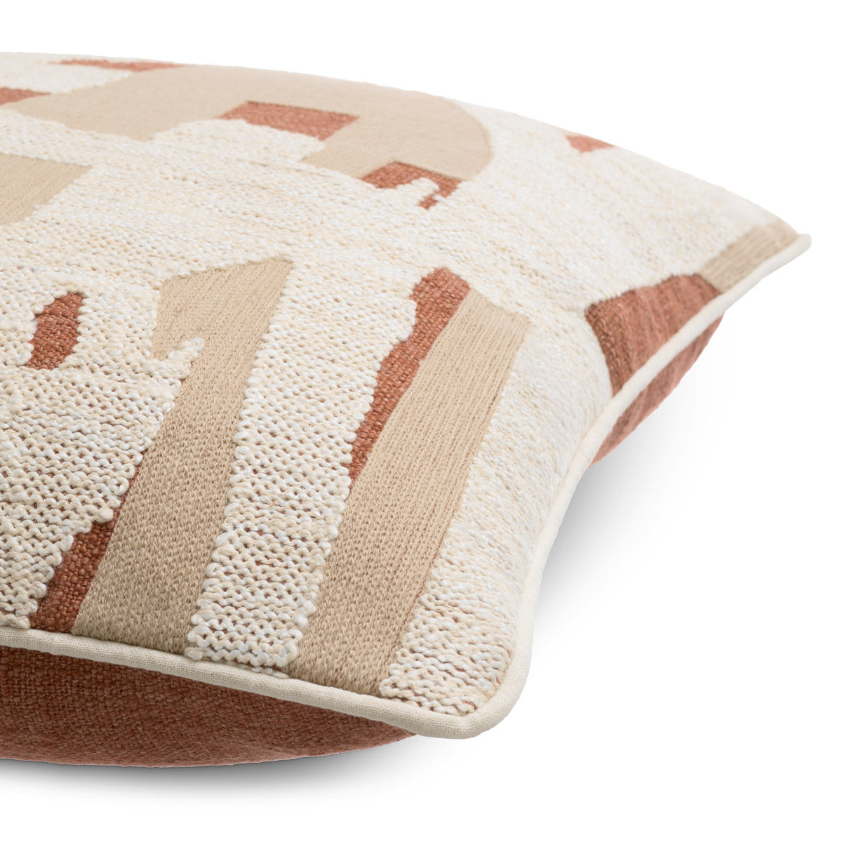 Cushion Saphira II Natural | orange 50% polyester | 40% cotton | 10% linen Accessories 119953 4