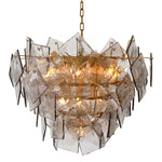 Chandelier Biltmore Antique brass finish | light smoke glass Lighting 119958UL 2