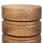 Vase Loxley S by Eichholtz in a styled setting — Copper Color, Handmade Glass, Handcut Pattern (Image 4)