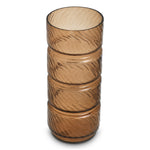 Vase Loxley L by Eichholtz in a styled setting — Copper Color, Handmade Glass, Handcut Pattern (Image 4)