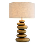 Table Lamp Kallisto Vintage brass finish, Including linen mix shade 67% viscose | 33% linen Lighting 119978UL 2