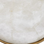 Alternate perspective of Side Table Hoxton set of 2 — Vintage Brass, Rock Crystal finish (Image 6)